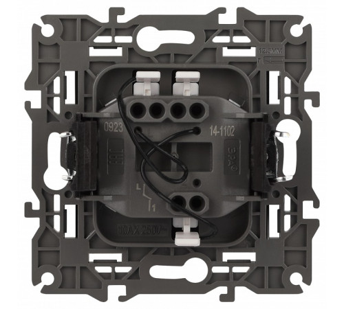 Выключатель одноклавишный с подсветкой без рамки Эра Эра Elegance 14-1102-05