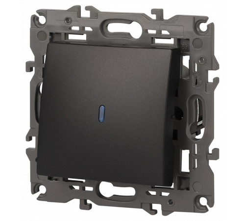 Выключатель одноклавишный с подсветкой без рамки Эра Эра Elegance 14-1102-05