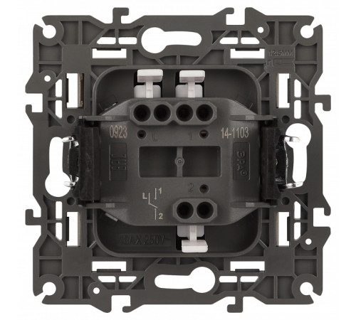 Переключатель одноклавишный без рамки Эра Эра Elegance 14-1103-02