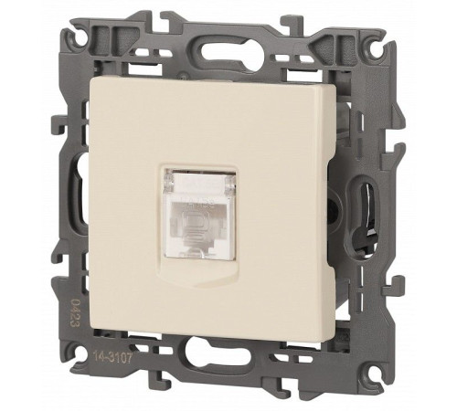 Розетка Ethernet RJ-45 без рамки Эра Эра Elegance 14-3107-02
