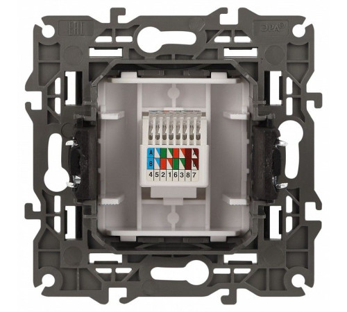 Розетка Ethernet RJ-45 без рамки Эра Эра Elegance 14-3107-05