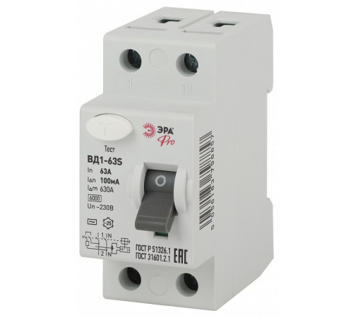 Устройство защитного отключения 2P Эра ВД1-63S NO-902-152