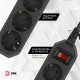 Удлинитель с выключателем Эра USF-6es-1,5m-B-BOX