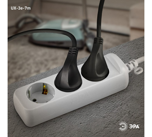 Удлинитель Эра UX-3e-7m