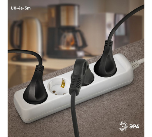 Удлинитель Эра UX-4e-5m