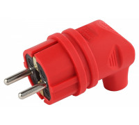 Вилка угловая с заземлением Эра  V9-RED-IP44