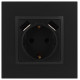 Розетка с заземлением и со шторкой и 2хUSB, без рамки Эра Эра Elegance 14-4109-05