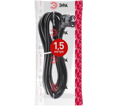 Сетевой провод Эра U-3x1,5-1,5m-B