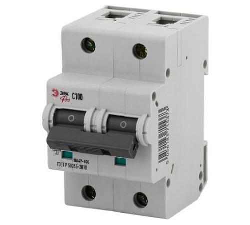 Автоматический выключатель 2P Эра ВА47-100 NO-902-278