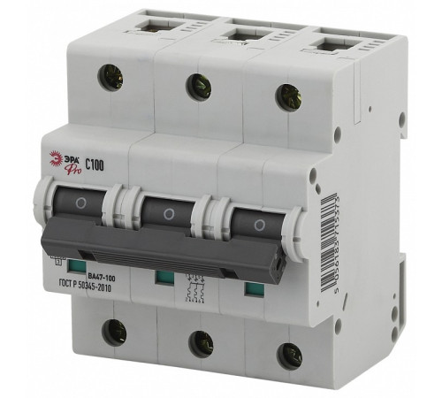 Автоматический выключатель 3P Эра ВА47-100 NO-902-291