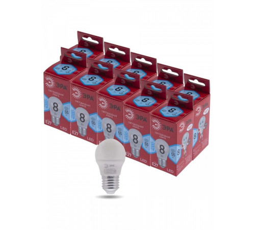 Лампа светодиодная Эра LED P45-8W-840-E27 R