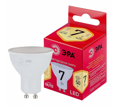 Лампа светодиодная Эра LED MR16-7W-827-GU10 R