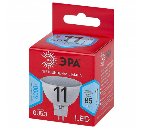 Лампа светодиодная Эра LED MR16-11W-840-GU5.3 R