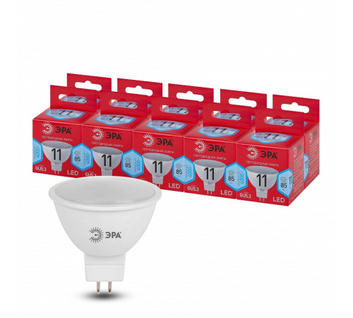 Лампа светодиодная Эра LED MR16-11W-840-GU5.3 R