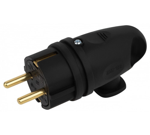 Вилка угловая с заземлением Эра VX11-B-IP44