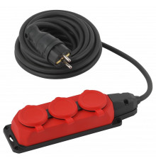 Удлинитель ЭРА UK-3e-3x1,5-5m-IP44(KG) 3 розетки 5 м IP44 UK-3e-3x1,5-5m-IP44(KG)