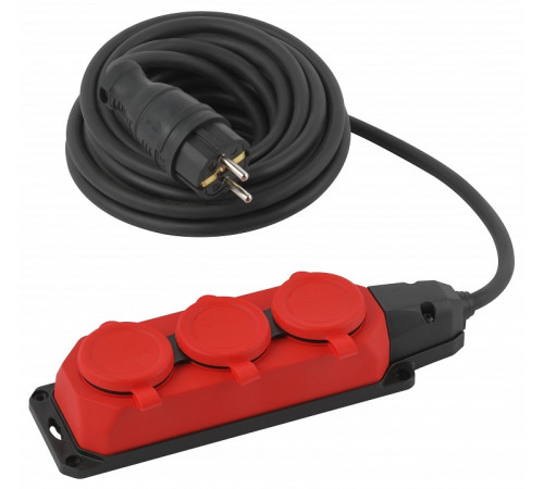 Удлинитель ЭРА UK-3e-3x1,5-5m-IP44(KG) 3 розетки 5 м IP44 UK-3e-3x1,5-5m-IP44(KG)