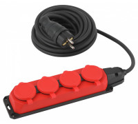Удлинитель ЭРА UK-4e-3x1,5-5m-IP44(KG) 4 розетки 5 м IP44 UK-4e-3x1,5-5m-IP44(KG)