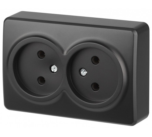 Розетка двойная без заземления Эра Эра Эксперт 11-2202-05