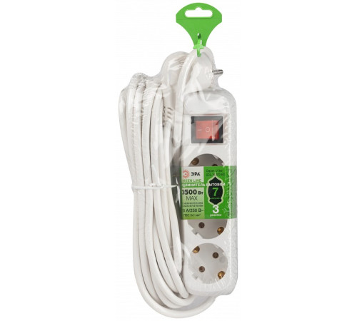 Удлинитель с выключателем Эра UDL-16-370-ES
