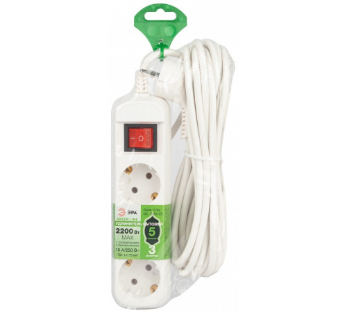 Удлинитель с выключателем Эра UDL-10-350-ES