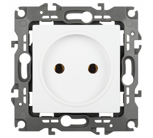 Розетка без заземления, без рамки Эра Эра 12 12-2105-01М