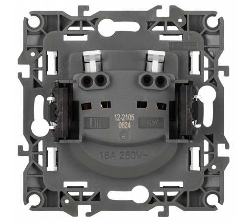 Розетка без заземления, без рамки Эра Эра 12 12-2105-01М