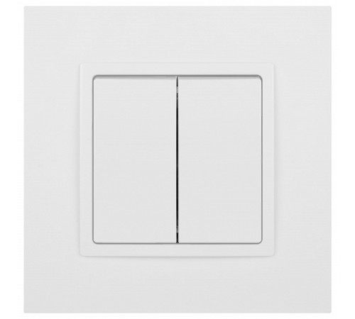 Переключатель перекрестный двухклавишный без рамки Эра Эра Elegance 14-1112-01М