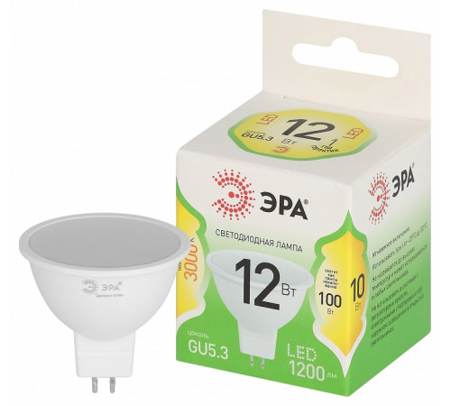 Лампа светодиодная Эра Green Line LED MR16-12W-830-GU5.3 GL