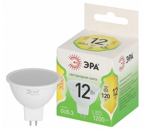 Лампа светодиодная Эра Green Line LED MR16-12W-830-GU10 GL