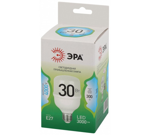 Лампа светодиодная Эра Green Line LED POWER T70-30W-840-E27 GL