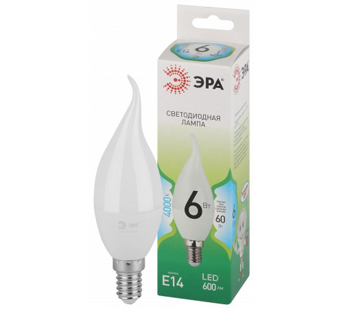 Лампа светодиодная Эра Green Line LED BXS-6W-840-E14 GL