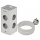 Сетевой фильтр Эра TWR-8es-1,5m-4USB-W