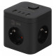 Удлинитель с выключателем Эра CUBE-3es-1,5m-4USB-B
