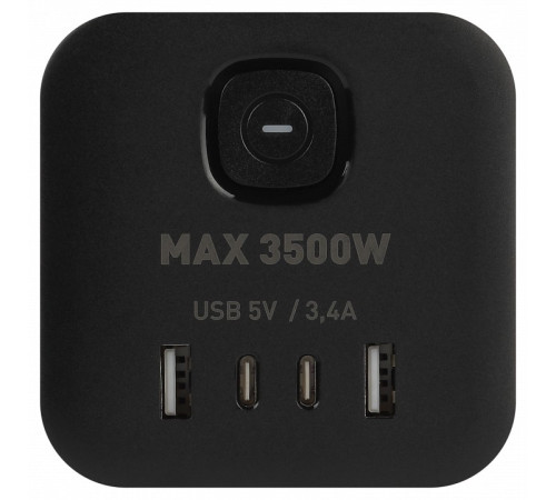 Удлинитель с выключателем Эра CUBE-3es-1,5m-4USB-B