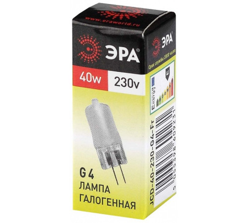 Лампа галогеновая Эра G4-JCD-40W-230V-FR