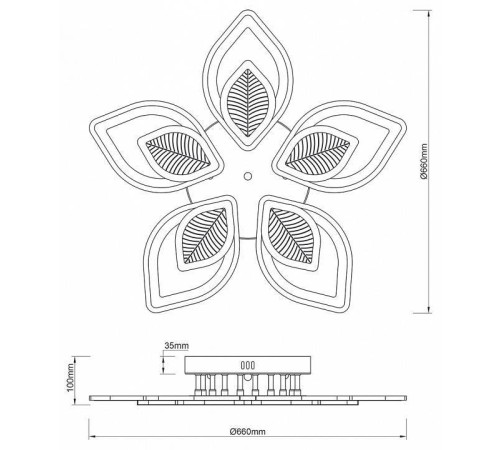 Потолочная люстра Escada Anise 10288/10LED