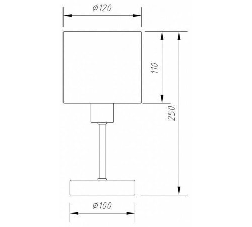 Настольная лампа декоративная Escada Denver 1109/1 Chrome/Beige