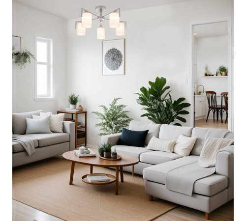 Люстра на штанге Escada Style 1142/5P Silver