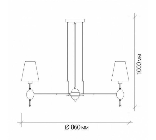 Подвесная люстра Escada Elegy 2106/8S