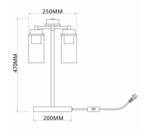 Настольная лампа декоративная Escada Dinasty 2118/2