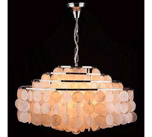 Подвесная люстра Eurosvet Sandra 3535/6 хром/перламутр