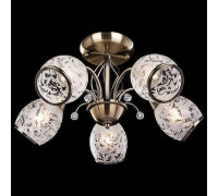 Люстра на штанге Eurosvet Gabriella 30026/5 античная бронза