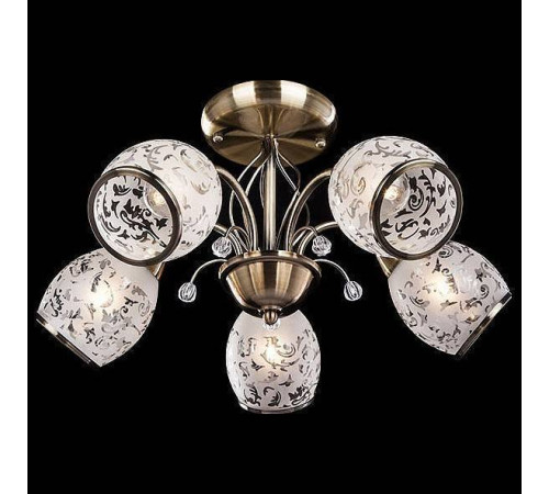 Люстра на штанге Eurosvet Gabriella 30026/5 античная бронза