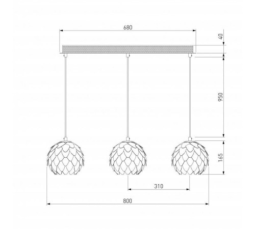 Подвесной светильник Bogate's Cedro 304/3
