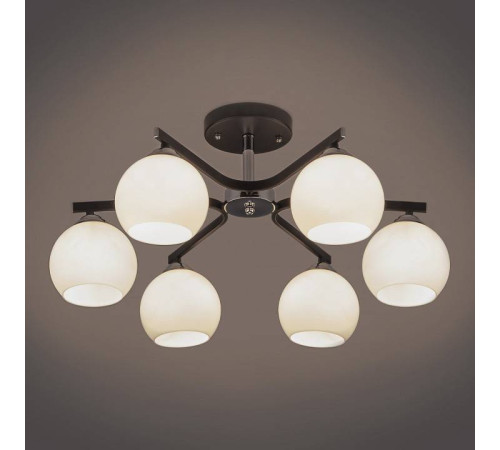 Люстра на штанге Eurosvet Blasco 30145/6 хром/венге