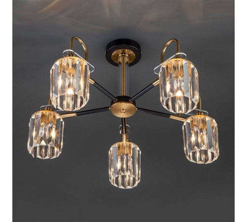 Люстра на штанге Eurosvet Tenia 70090/5 черный