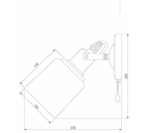 Бра Eurosvet Astor 70111/1 черный