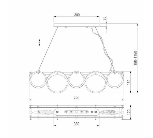 Подвесной светильник Bogates Galicia 353/4 Smart