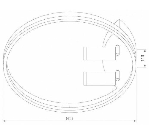 Накладной светильник Eurosvet Luminari 90247/3 черный/золото Smart